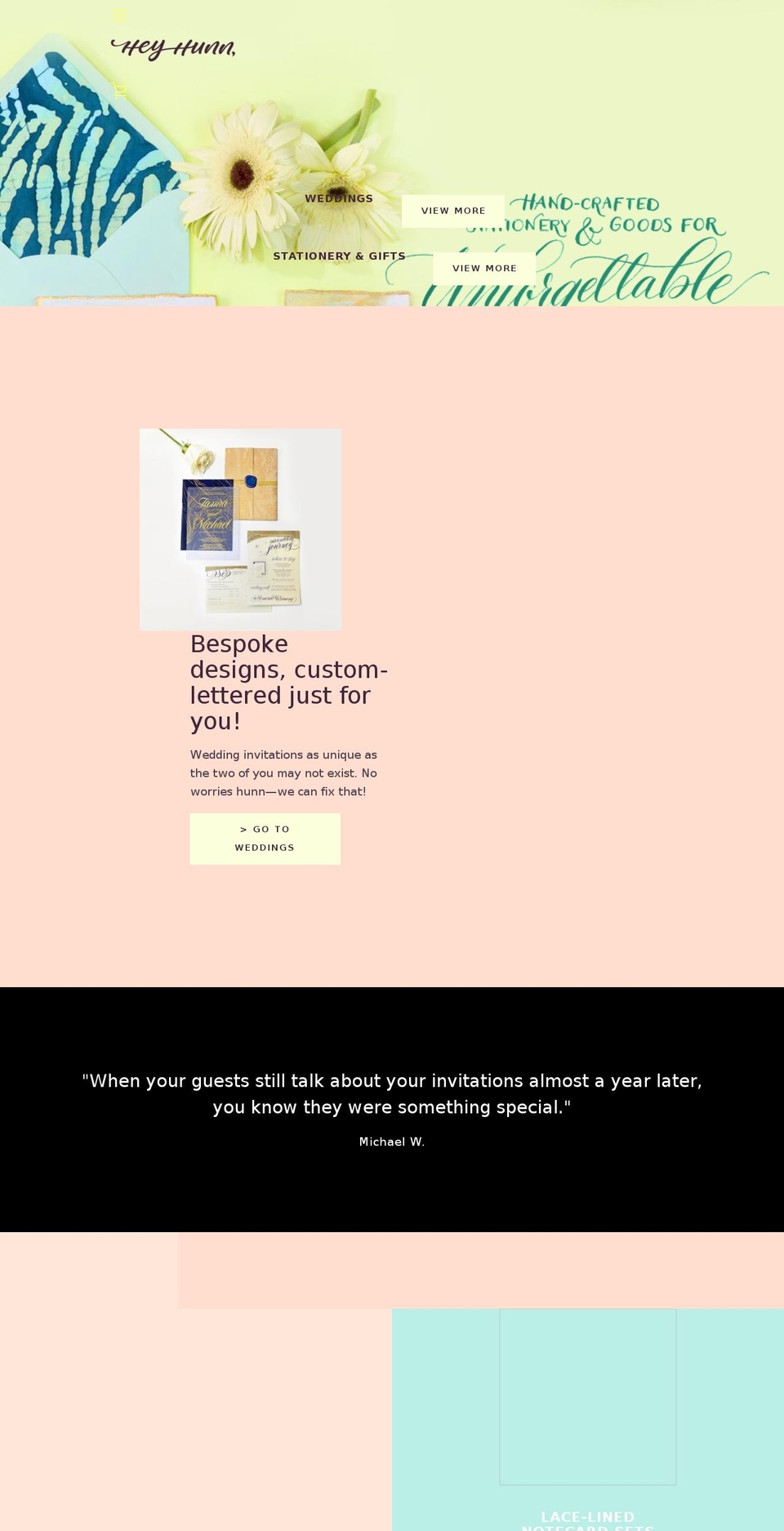 heyhunn.com — Shopify storefront screenshot