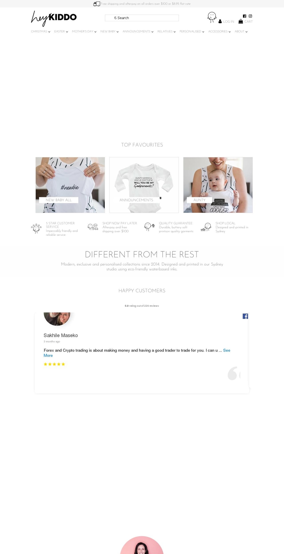 heykiddo.com.au shopify website screenshot