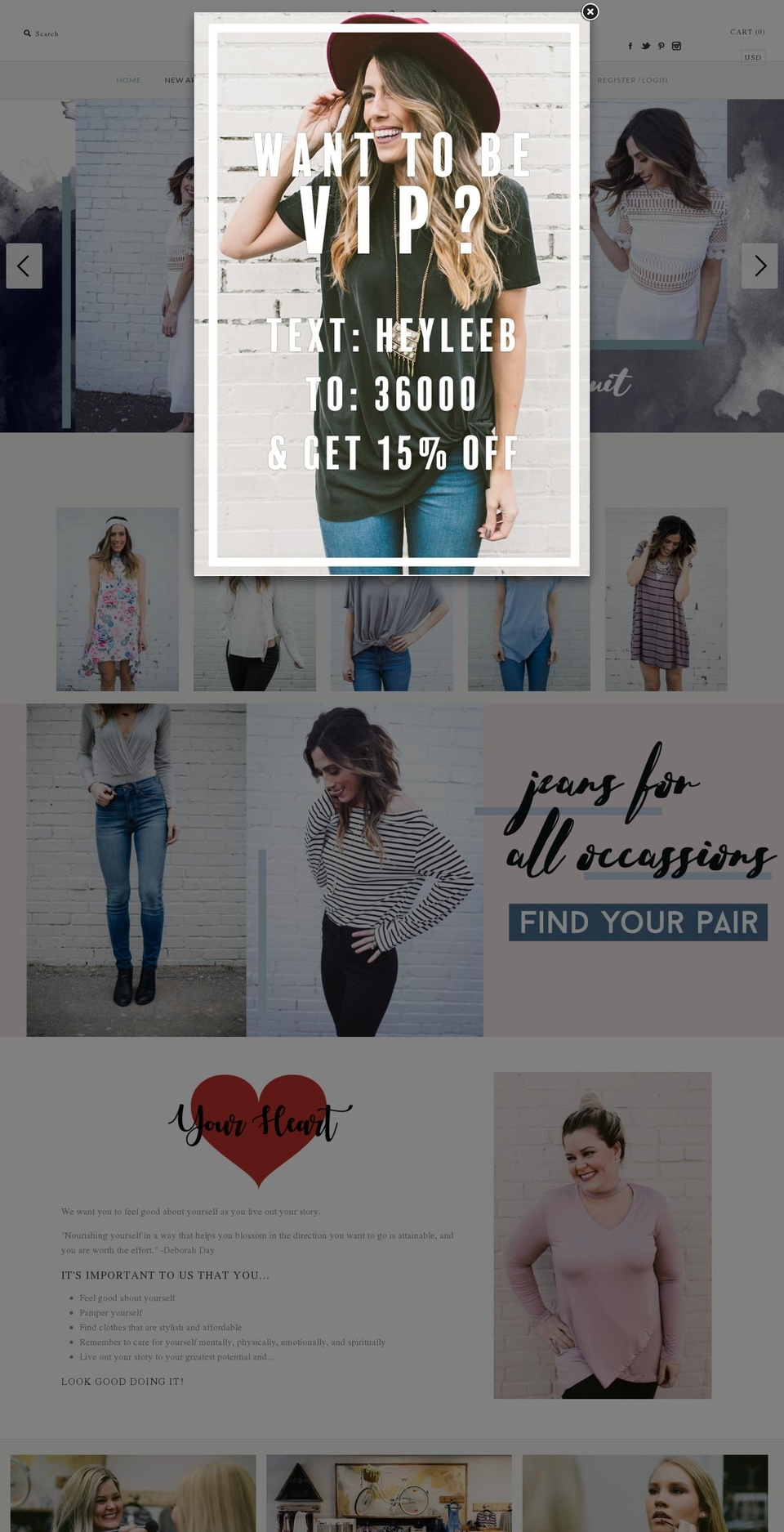 heyleeb.com shopify website screenshot