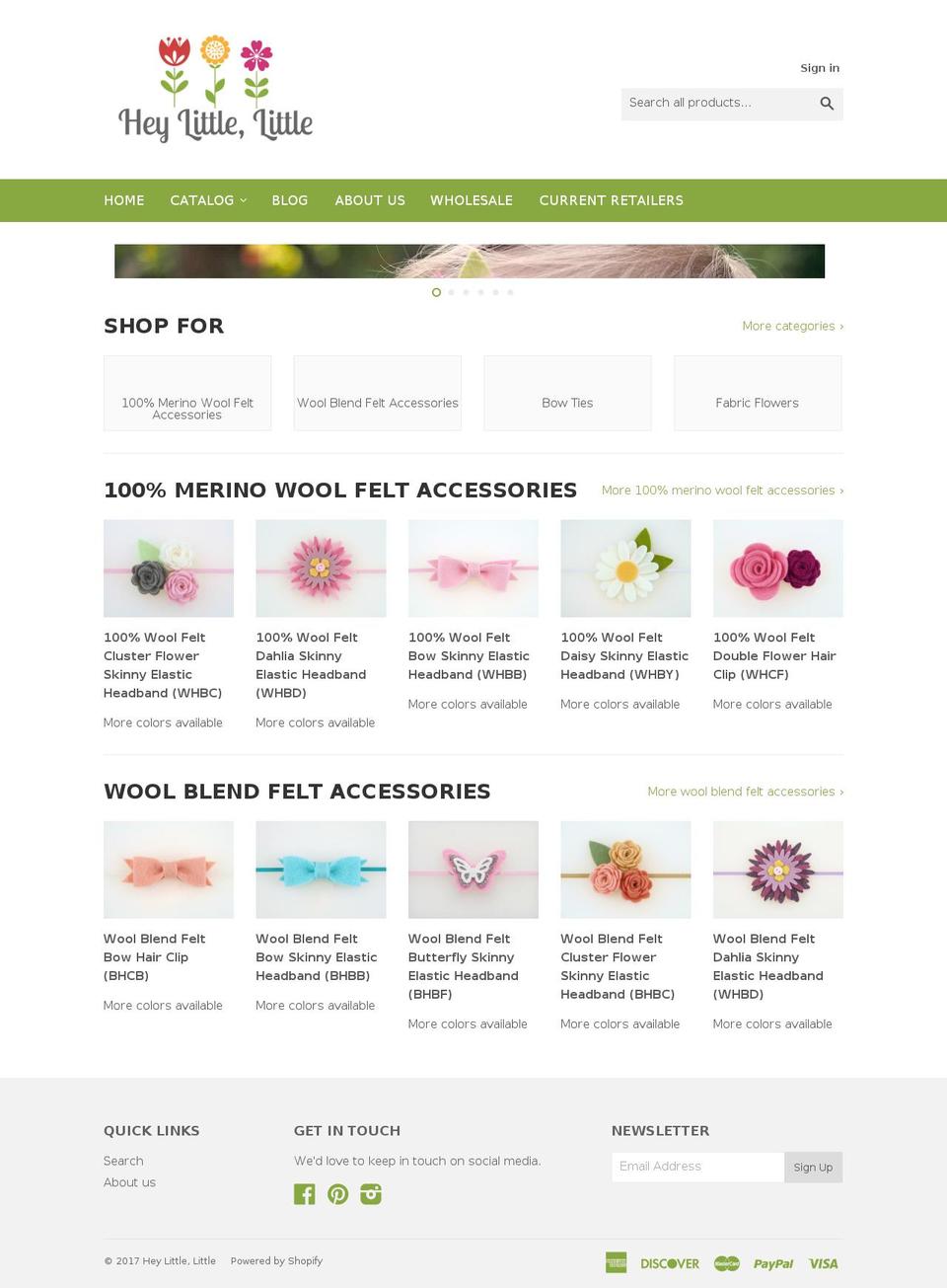 heylittlelittle.com shopify website screenshot