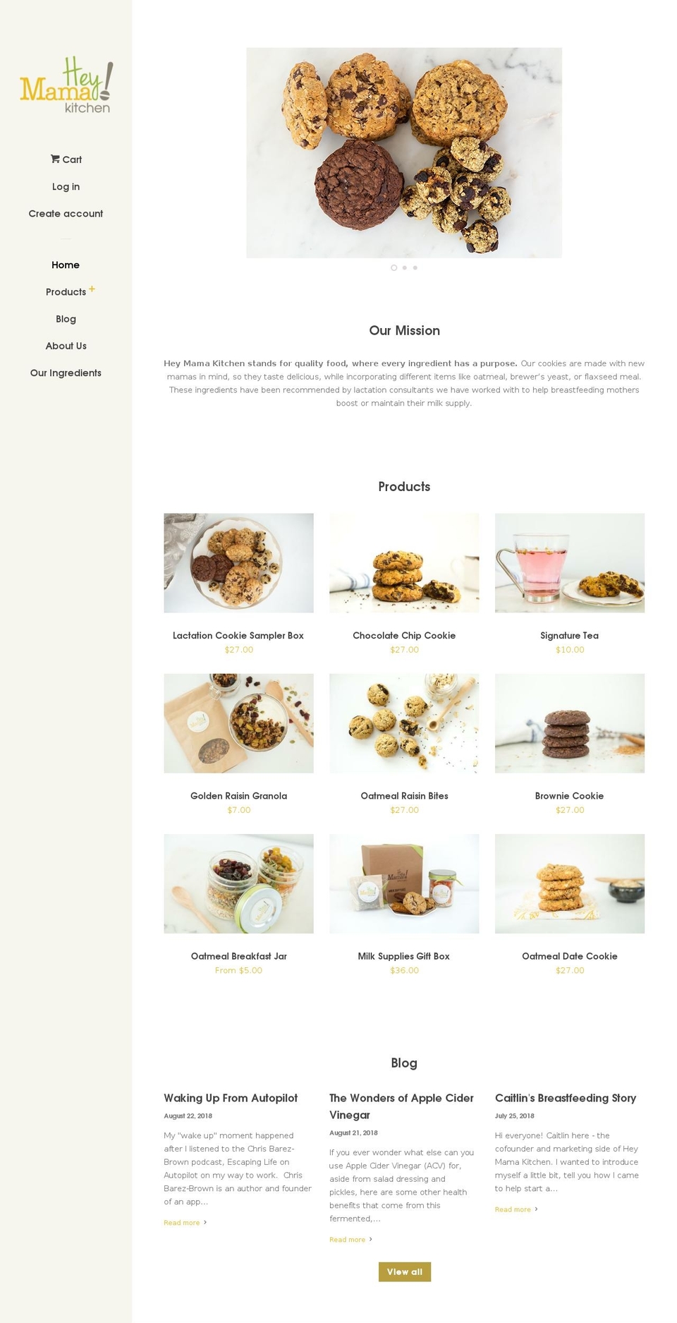 heymamakitchen.com shopify website screenshot