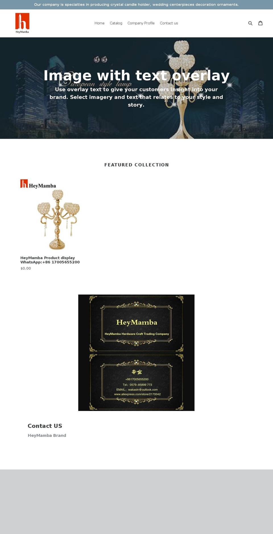 heymamba.com — Shopify storefront screenshot