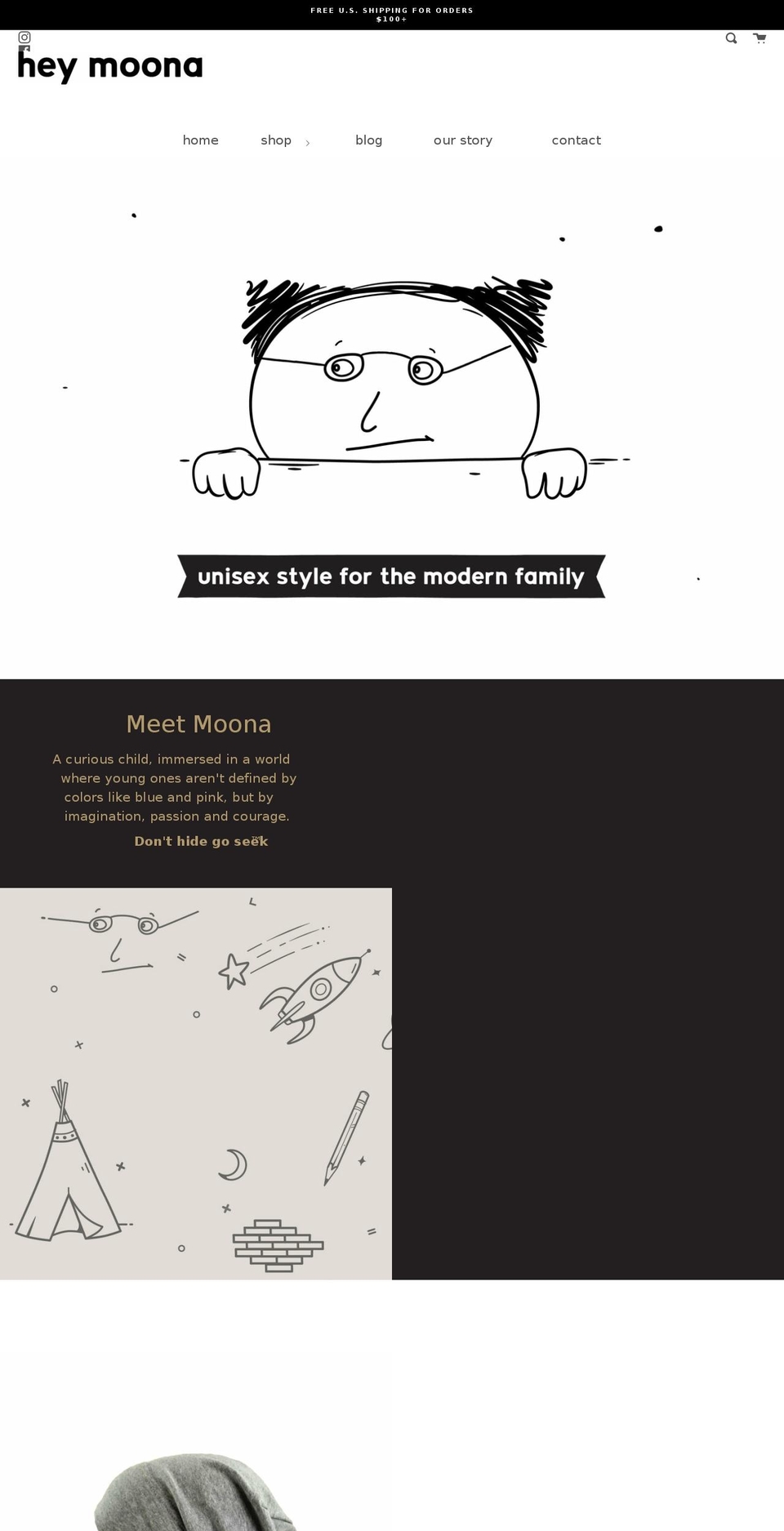 heymoona.com shopify website screenshot