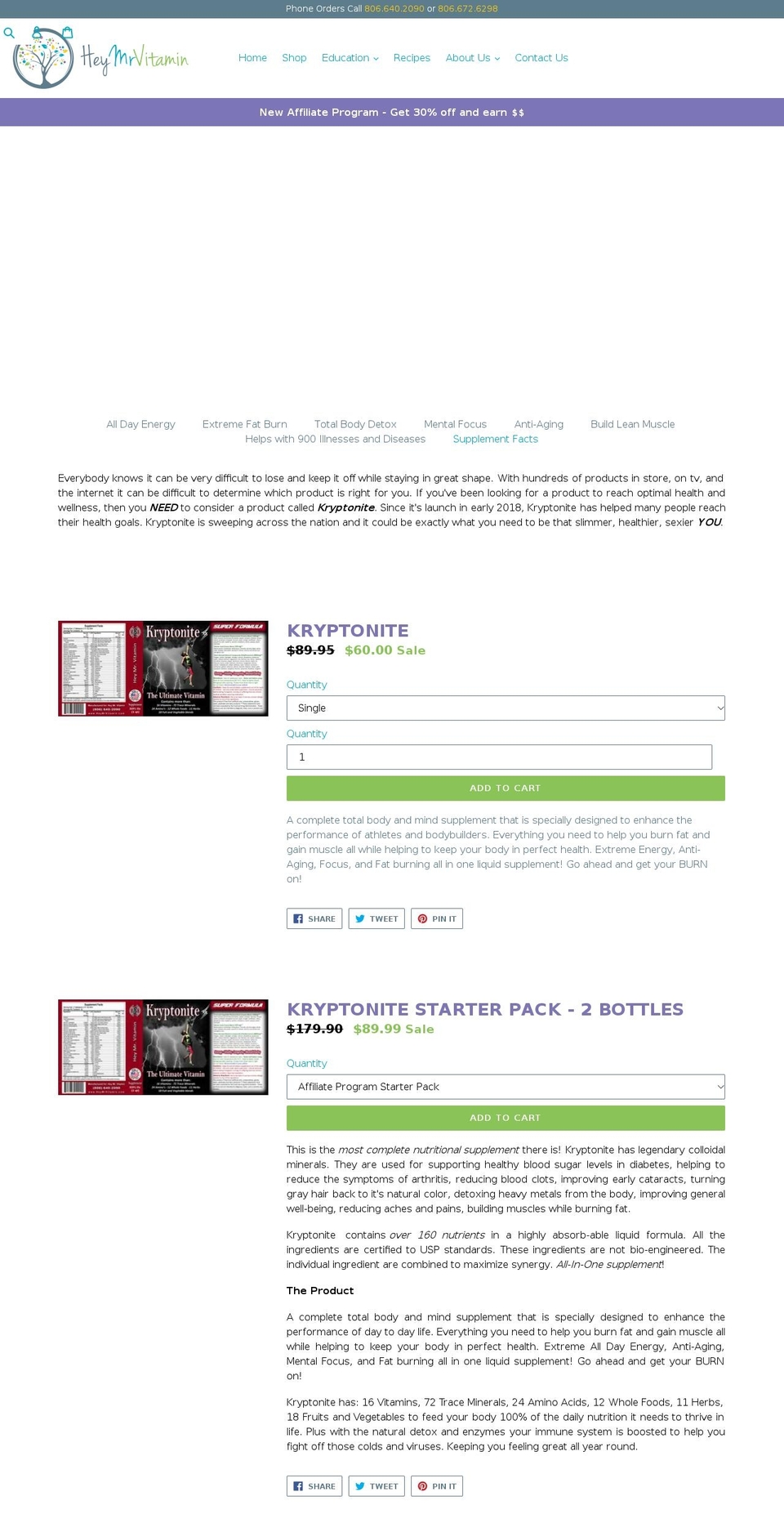 heymrvitamin.com — Shopify storefront screenshot