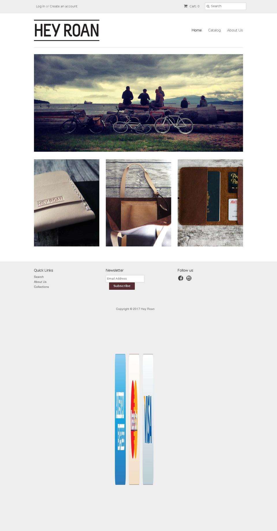 heyroan.com shopify website screenshot