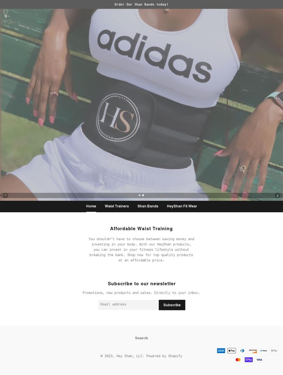 heyshan.com shopify website screenshot