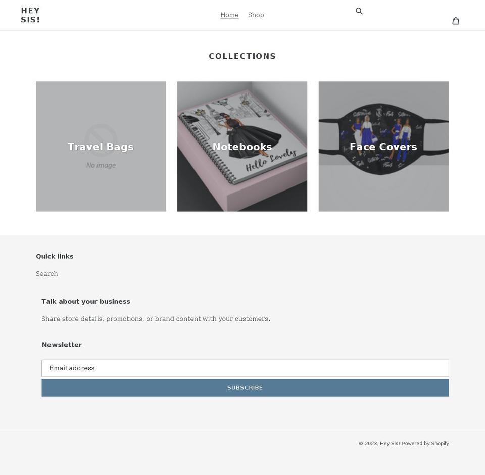 heysis.shop shopify website screenshot