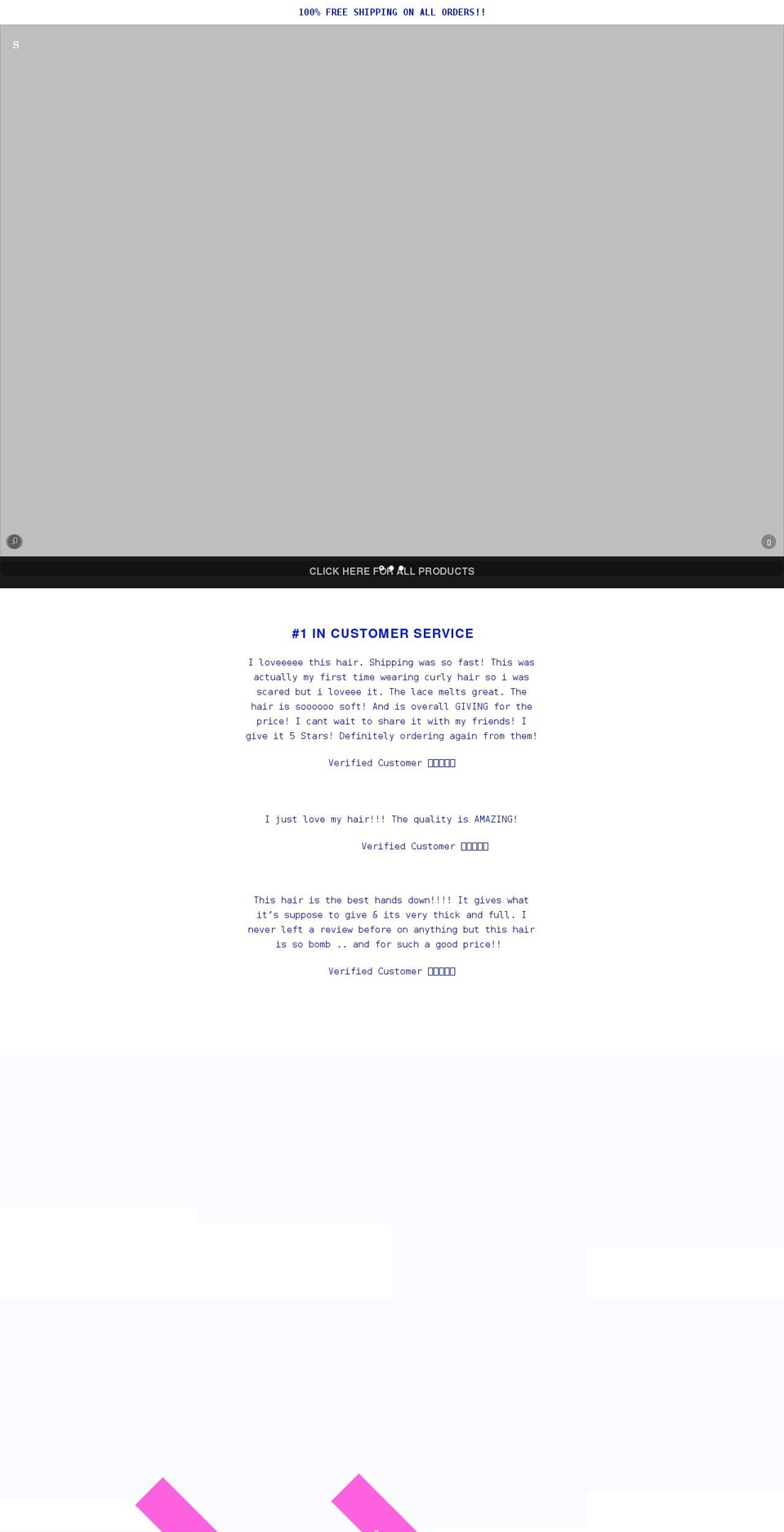 heysislashesnlace.com shopify website screenshot