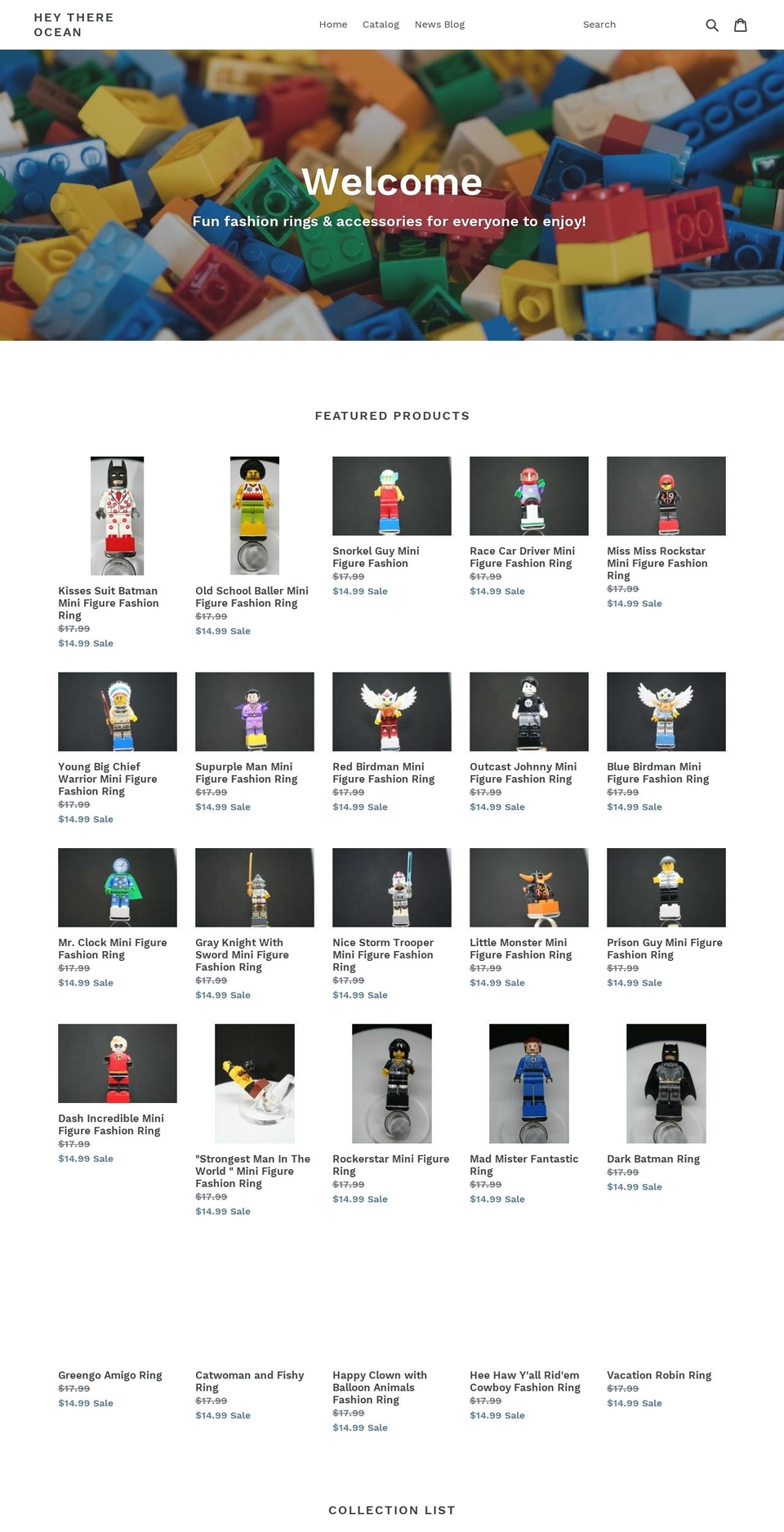 heythereocean.com — Shopify storefront screenshot