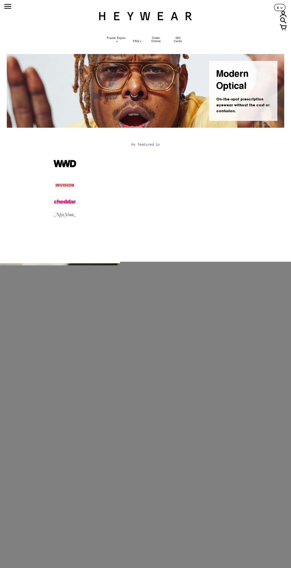 heywear.com shopify website screenshot