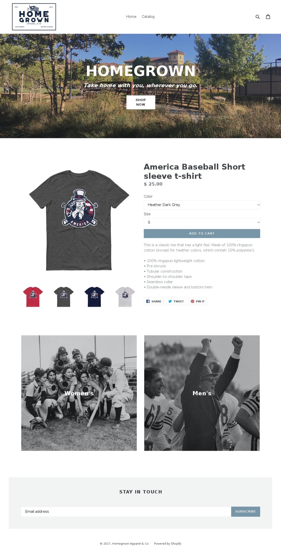 hgapparelco.com shopify website screenshot