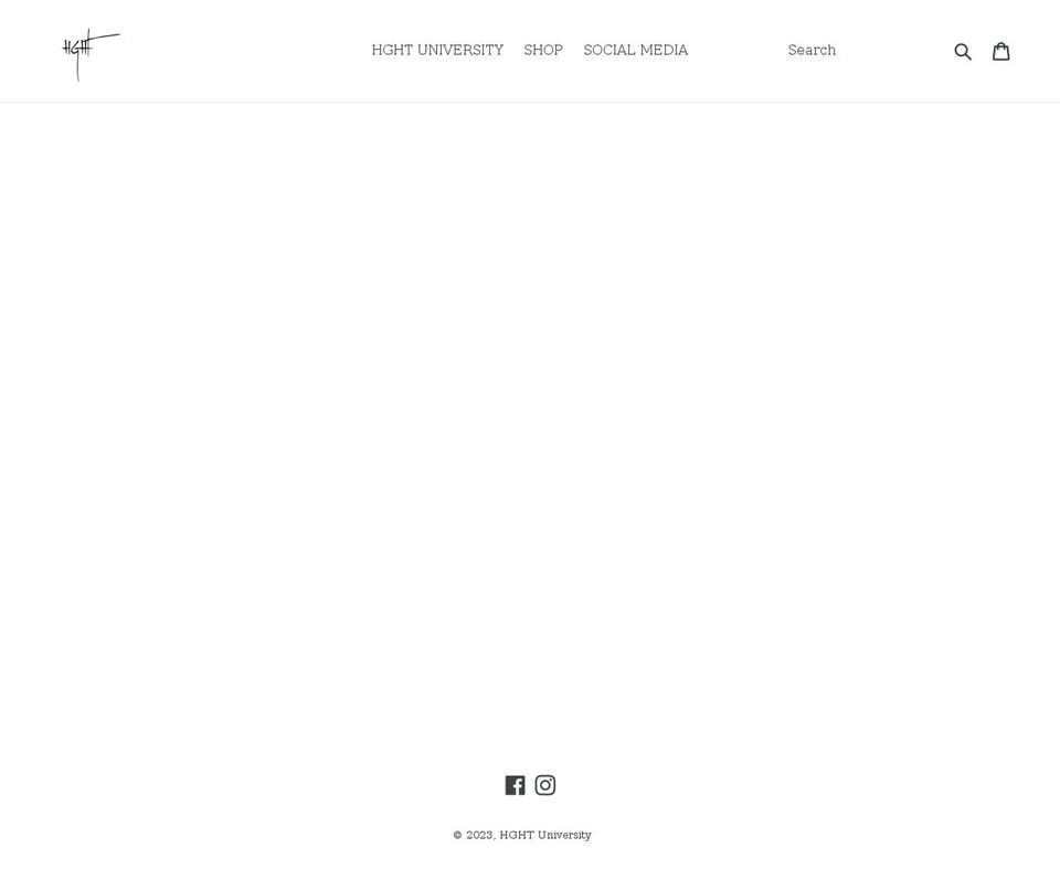 hght.university shopify website screenshot