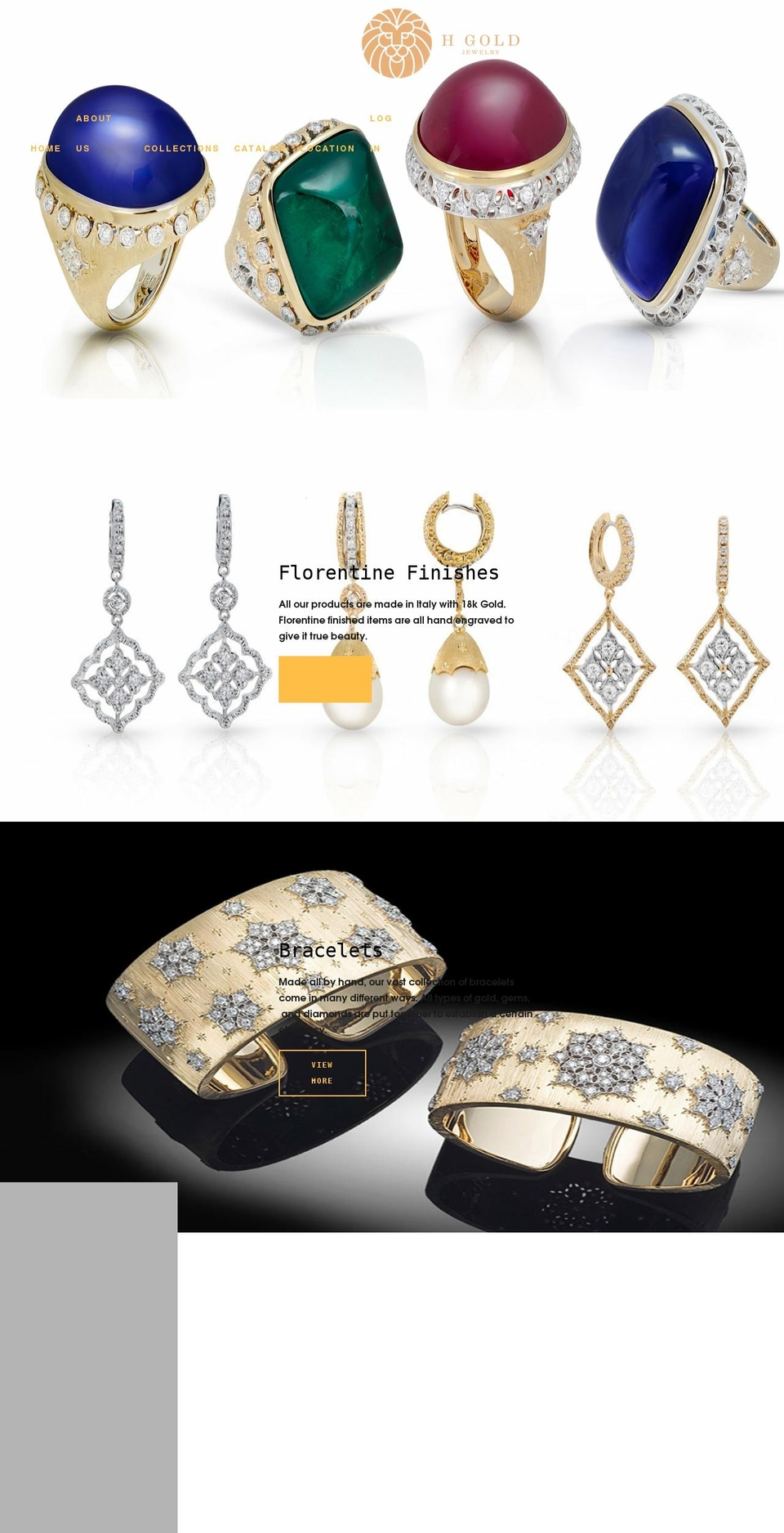 hgoldjewelry.com shopify website screenshot