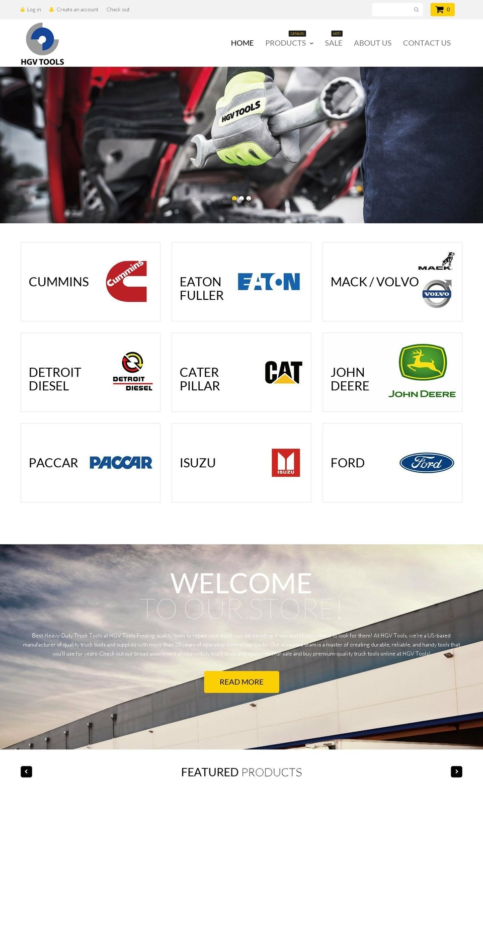 hgv-tools.com shopify website screenshot