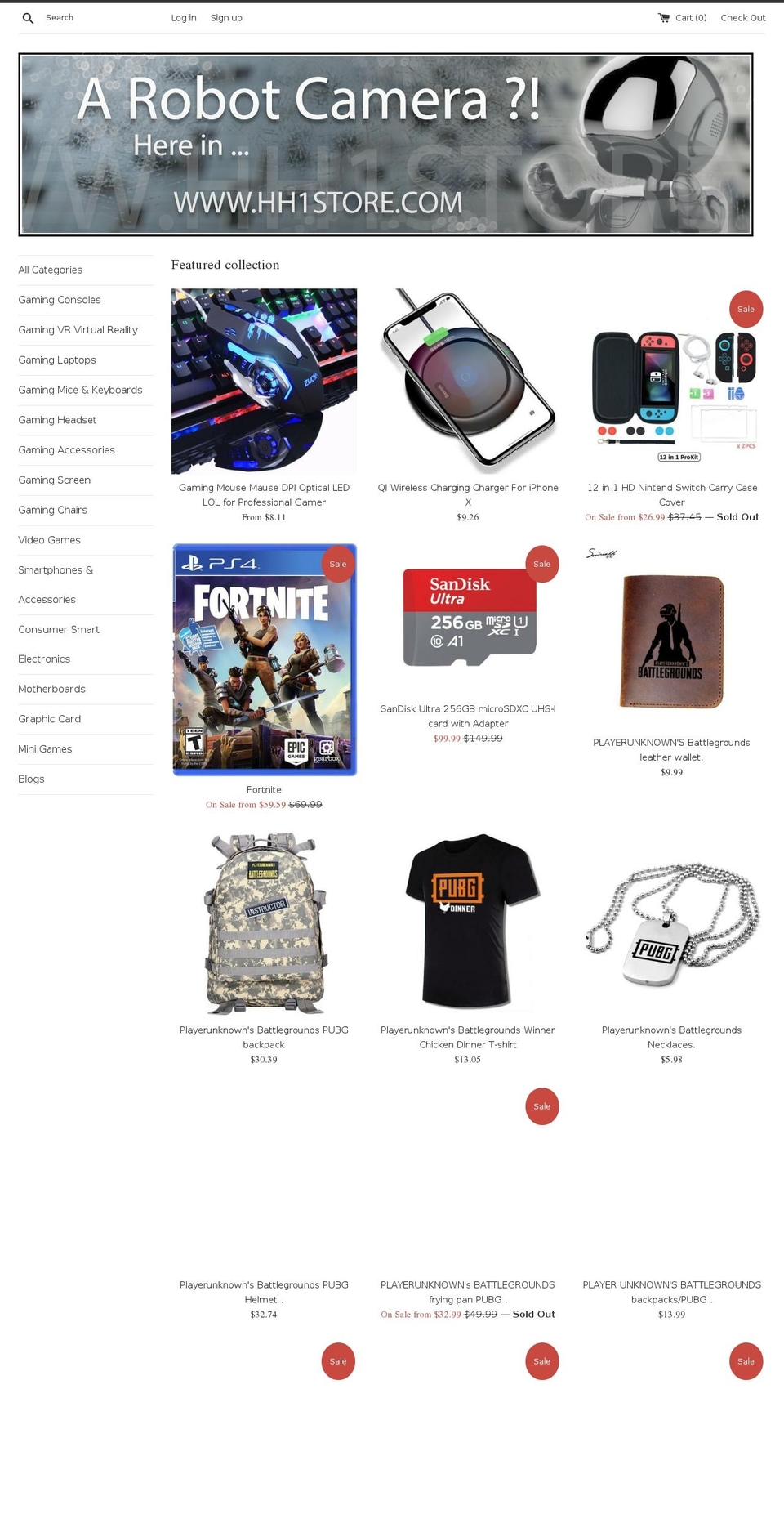 hh1store.com — Shopify storefront screenshot