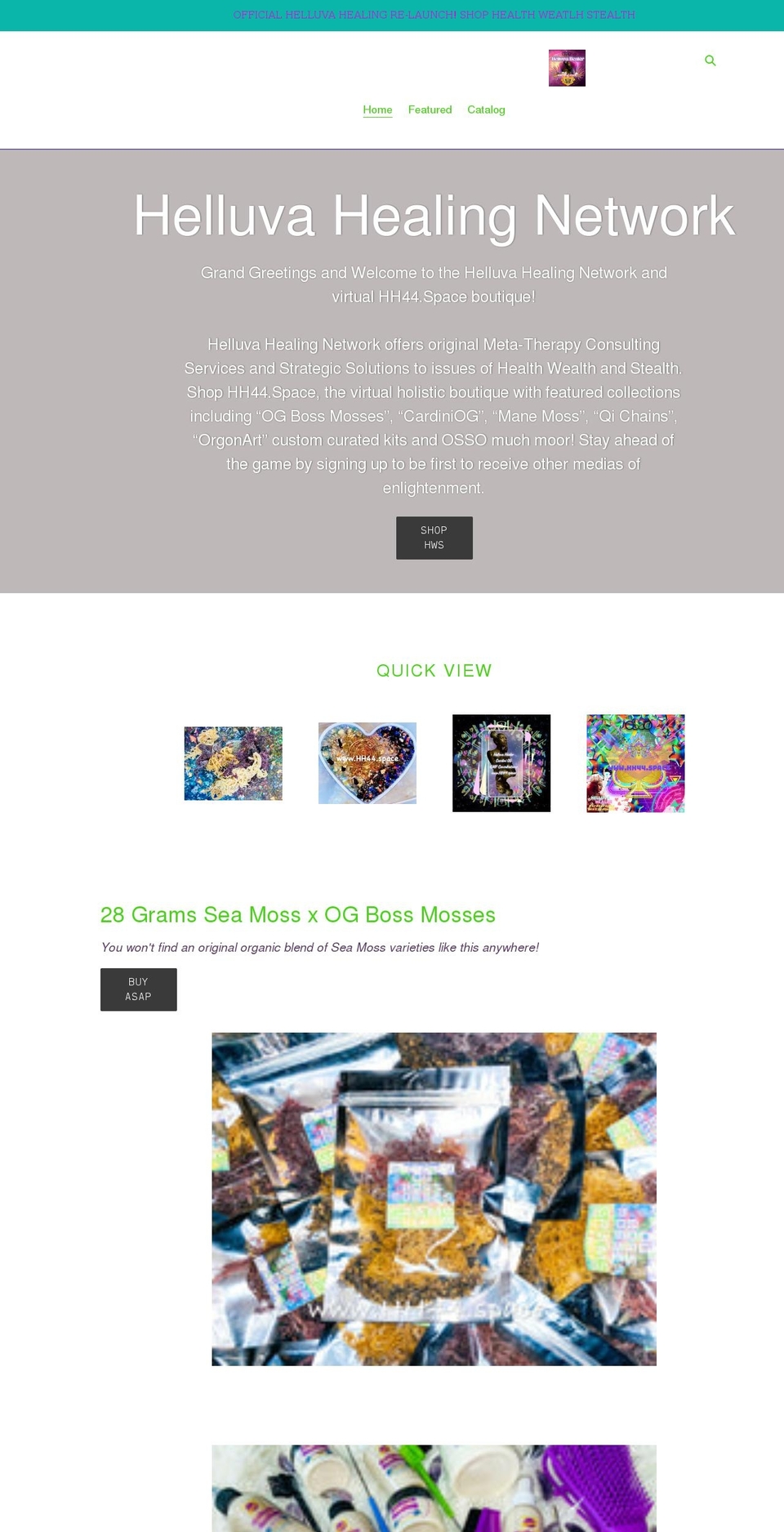 hh44.space shopify website screenshot