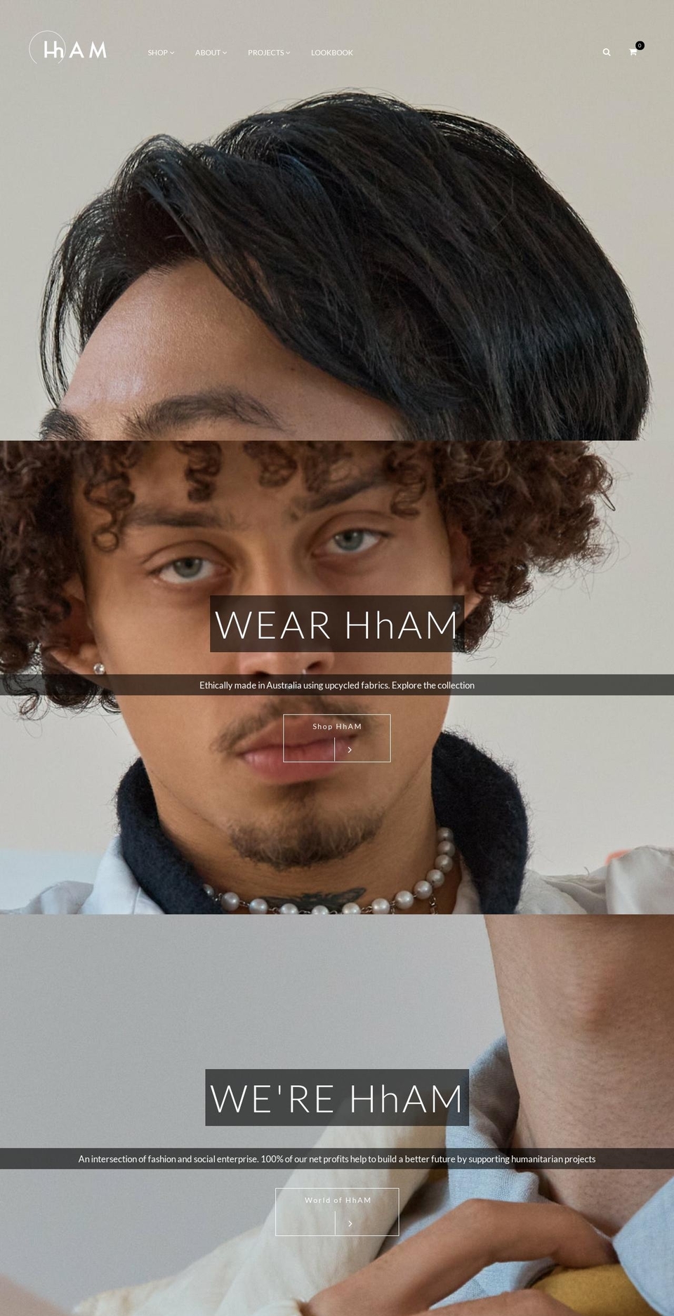 hham.com.au shopify website screenshot