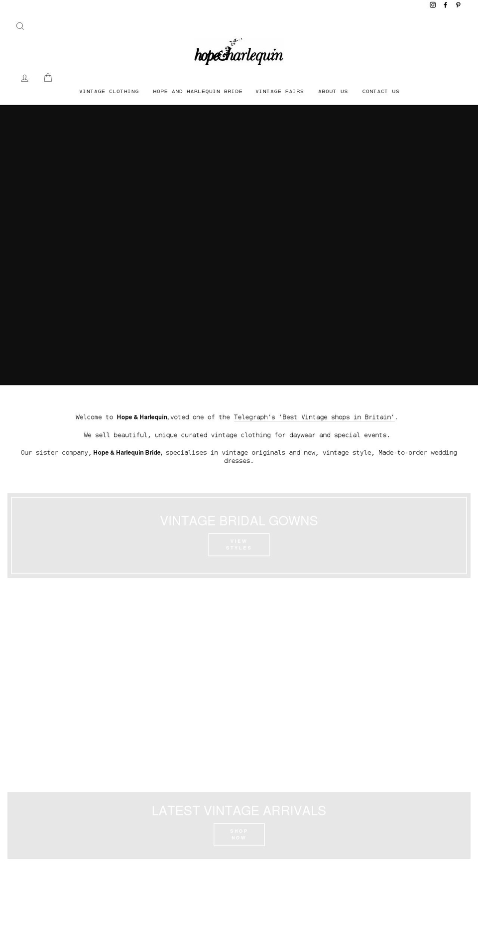 hhbride.com shopify website screenshot