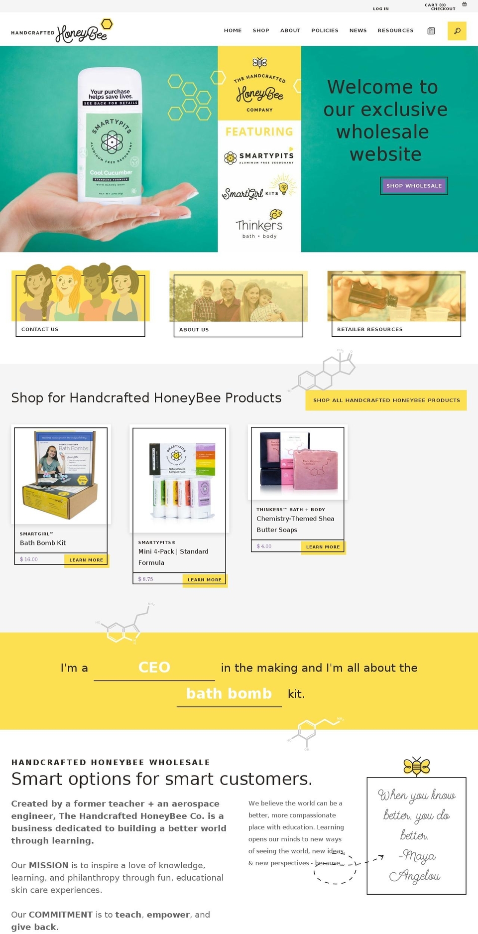 hhbwholesale.com — Shopify storefront screenshot