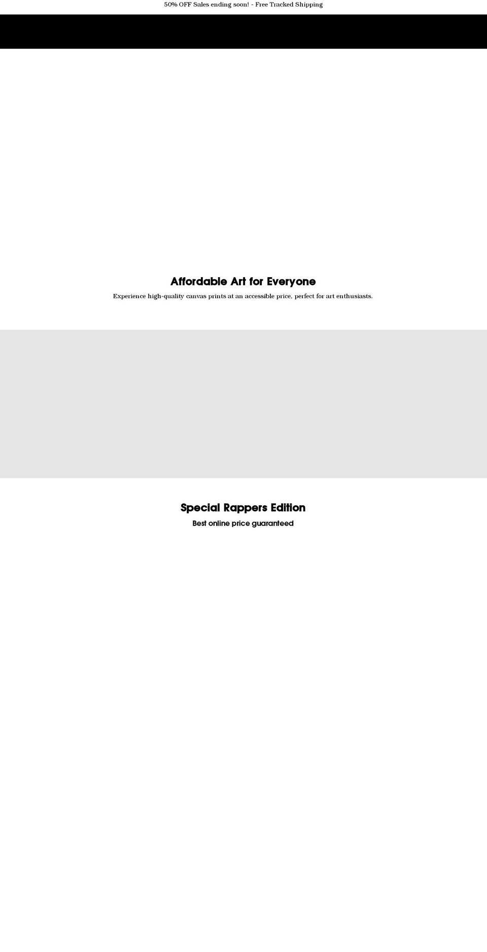 hhcanvas.com shopify website screenshot