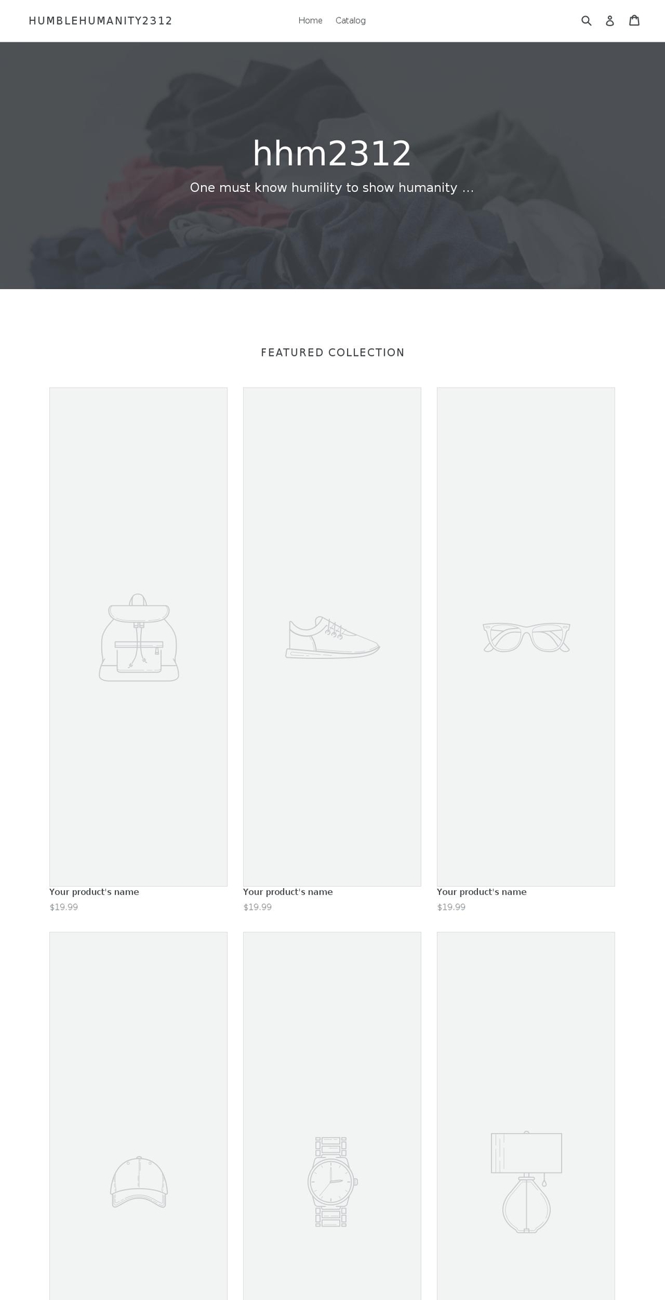 hhm2312.com — Shopify storefront screenshot