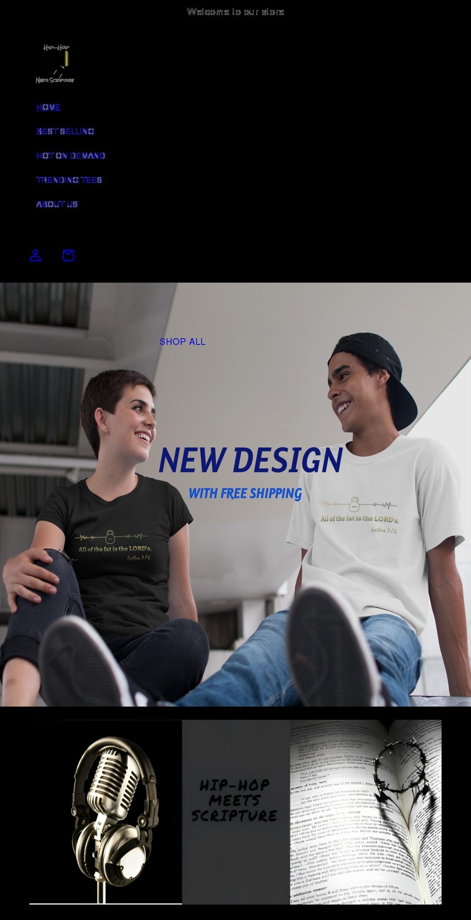 hhmstees.com shopify website screenshot