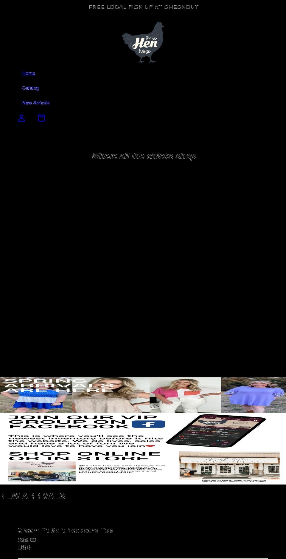 hhouseboutique.com shopify website screenshot