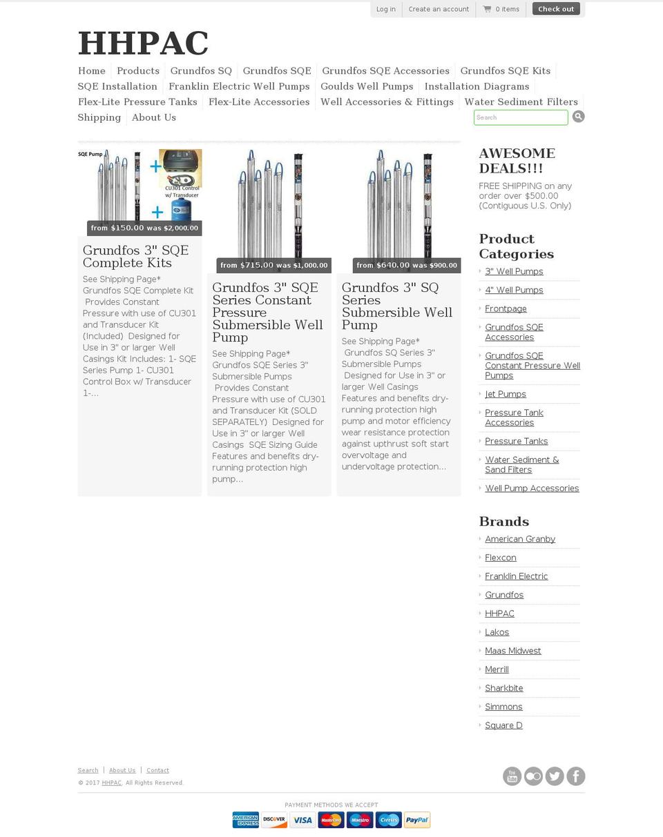 hhpac.com shopify website screenshot