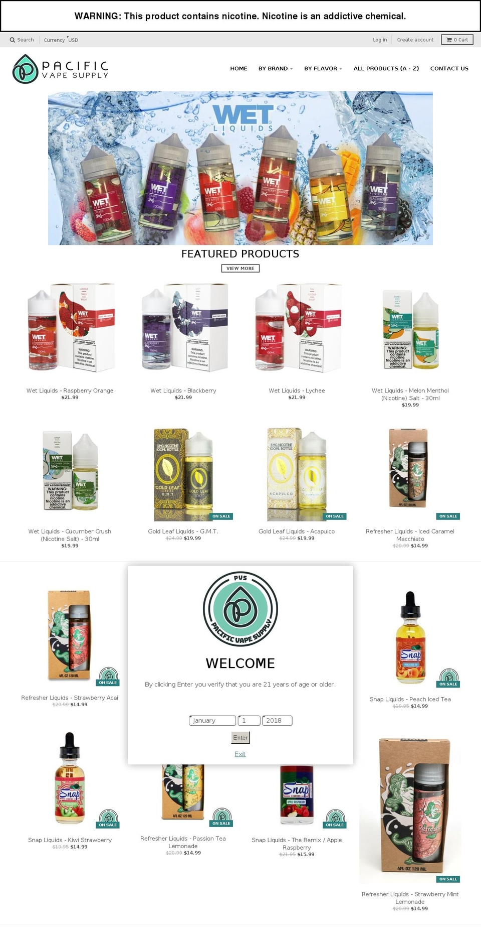 hi-vape.com — Shopify storefront screenshot