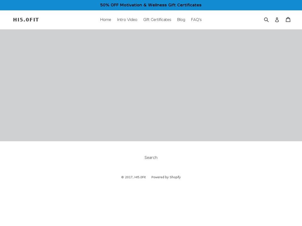 hi50fit.com shopify website screenshot
