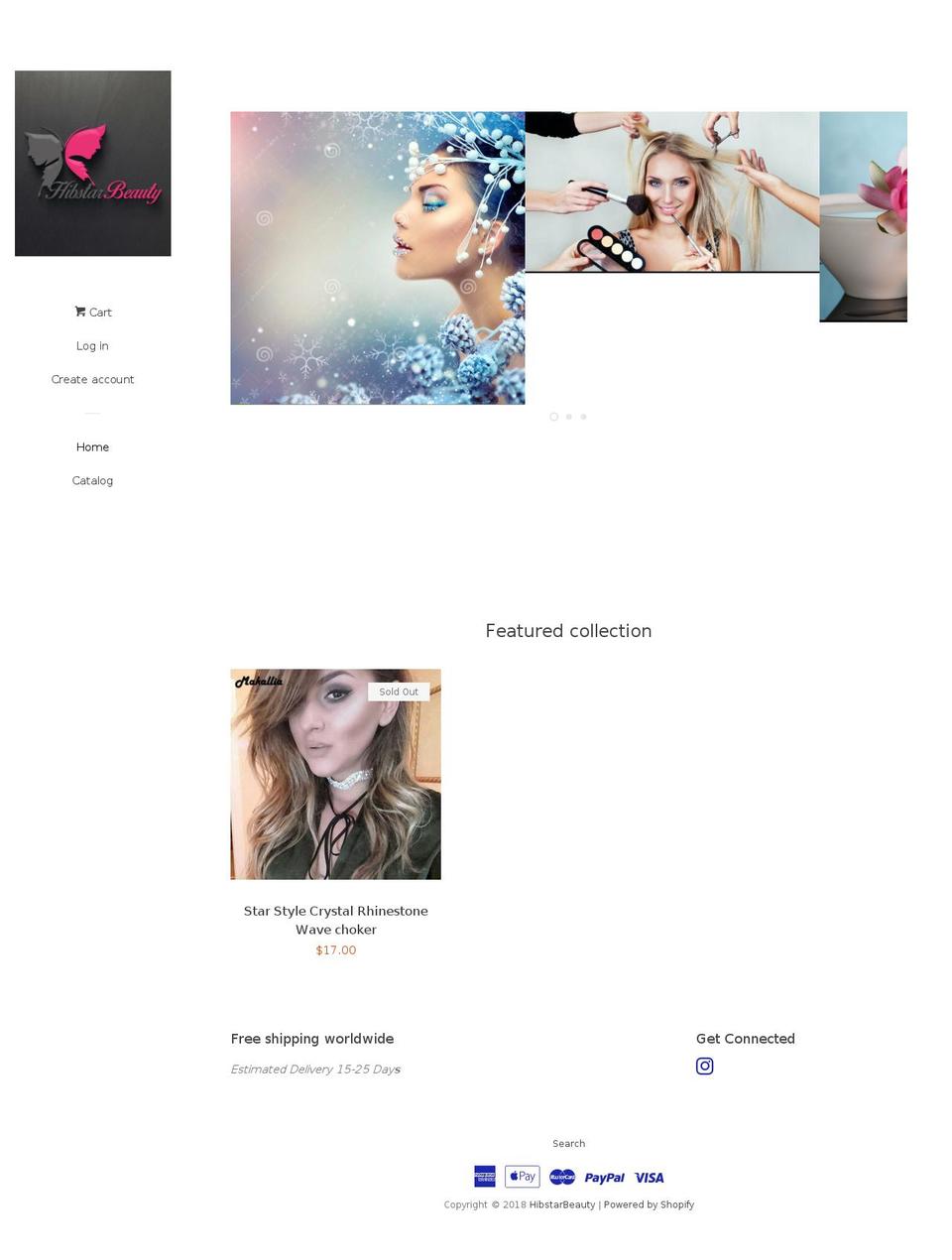 hibstarbeauty.com — Shopify storefront screenshot