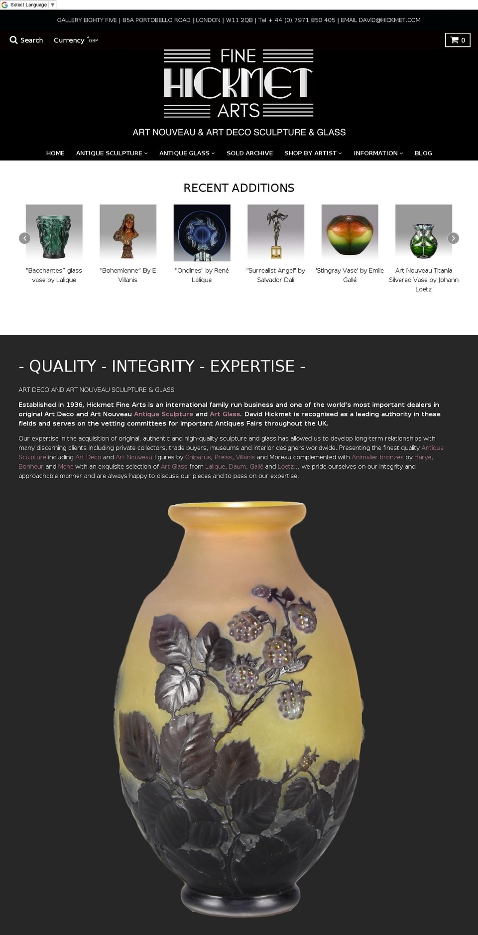 hickmet.com — Shopify storefront screenshot