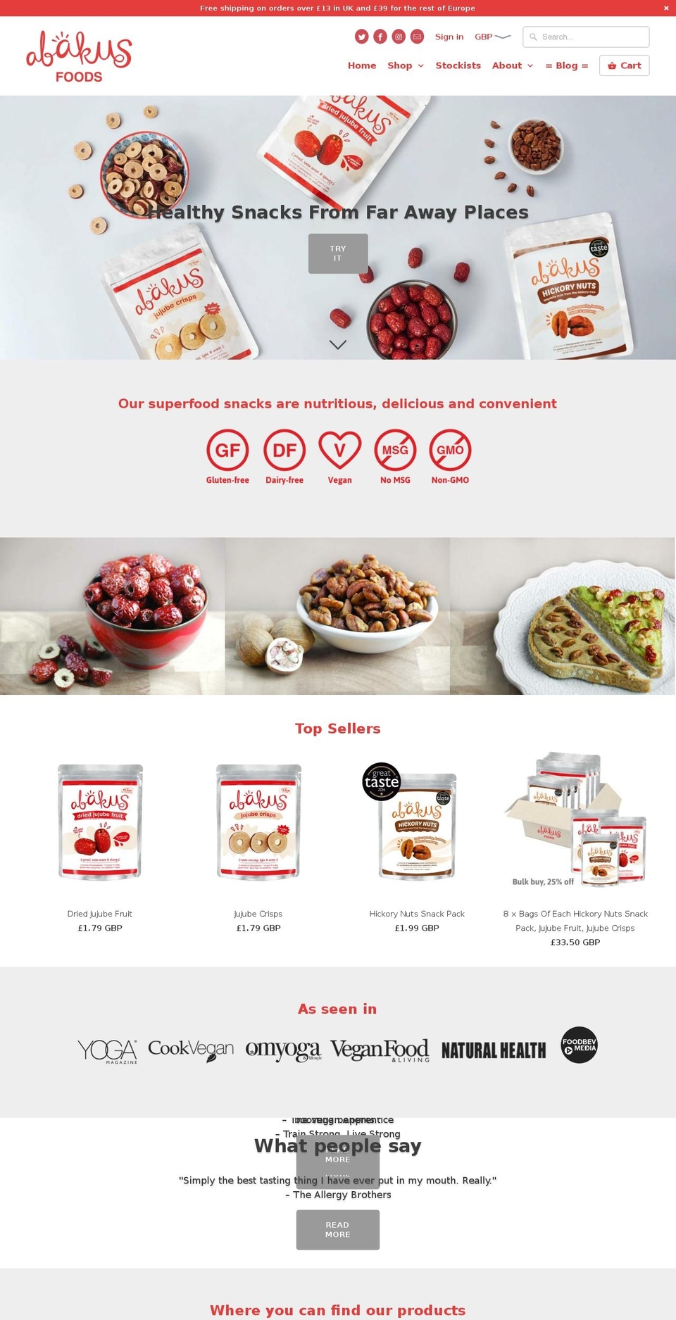 hickory-nuts.com shopify website screenshot