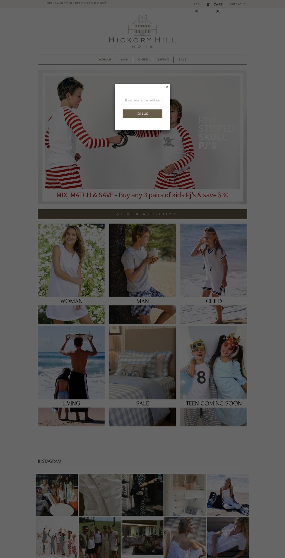 hickoryhillhome.com.au shopify website screenshot