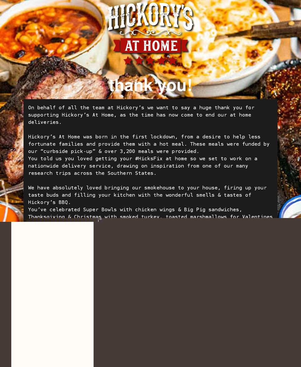 hickorysathome.co.uk shopify website screenshot