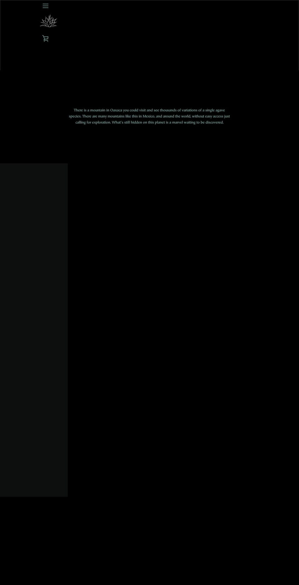 hiddenagave.com shopify website screenshot