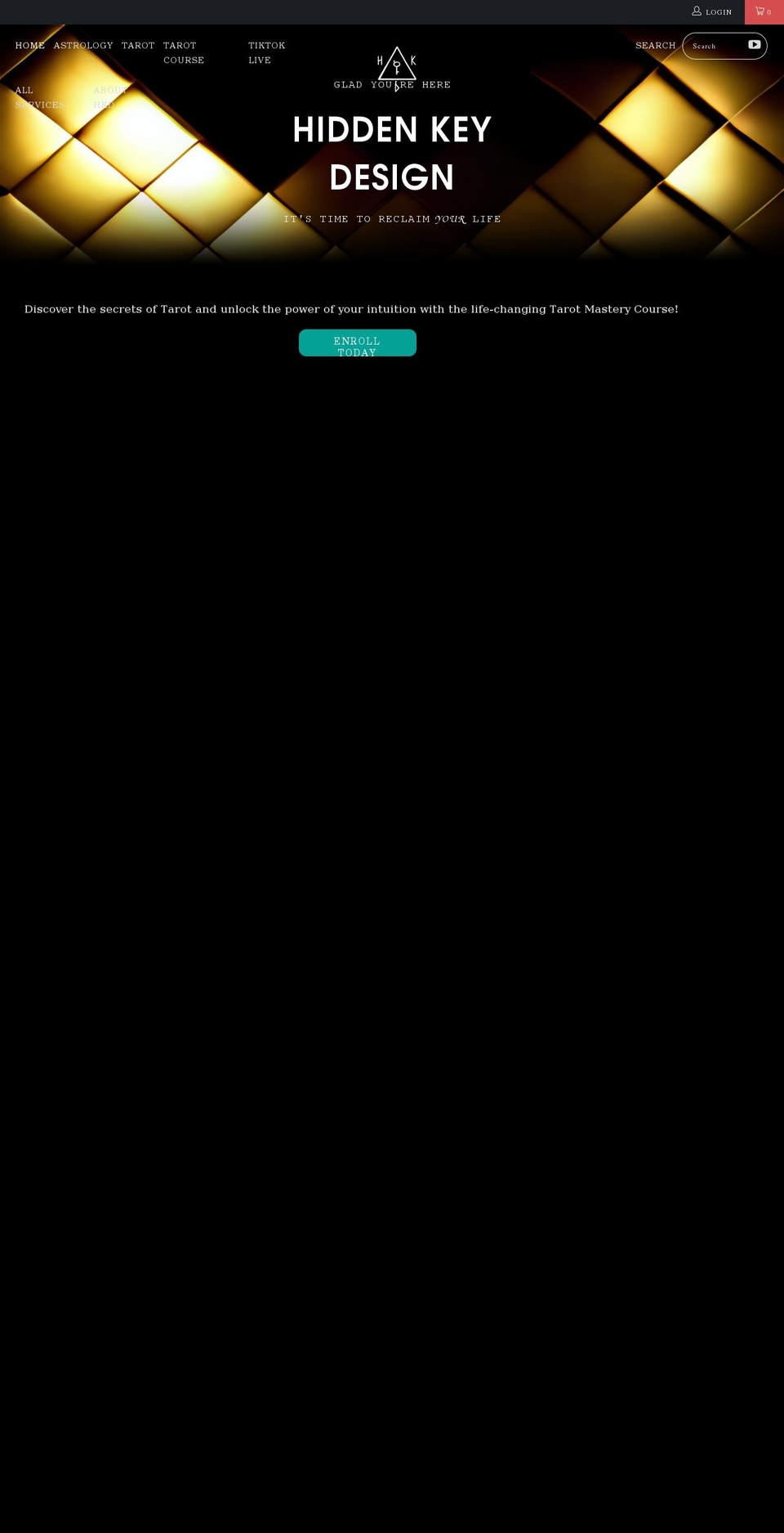 hiddenkeydesign.com shopify website screenshot