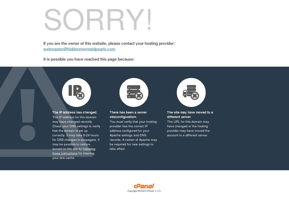 hiddenmermaidpearls.com shopify website screenshot