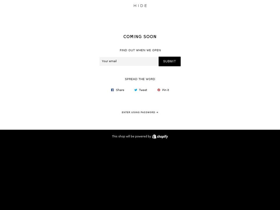 hide-store.dk shopify website screenshot