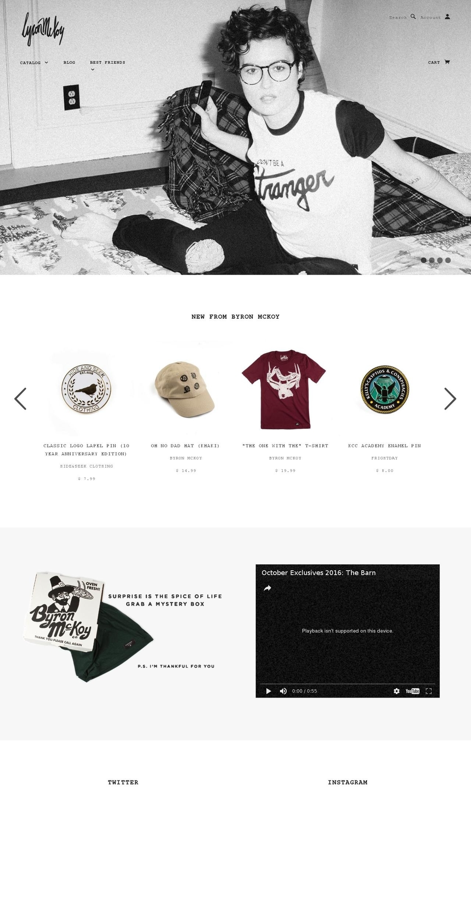 hideandseekclothing.com shopify website screenshot