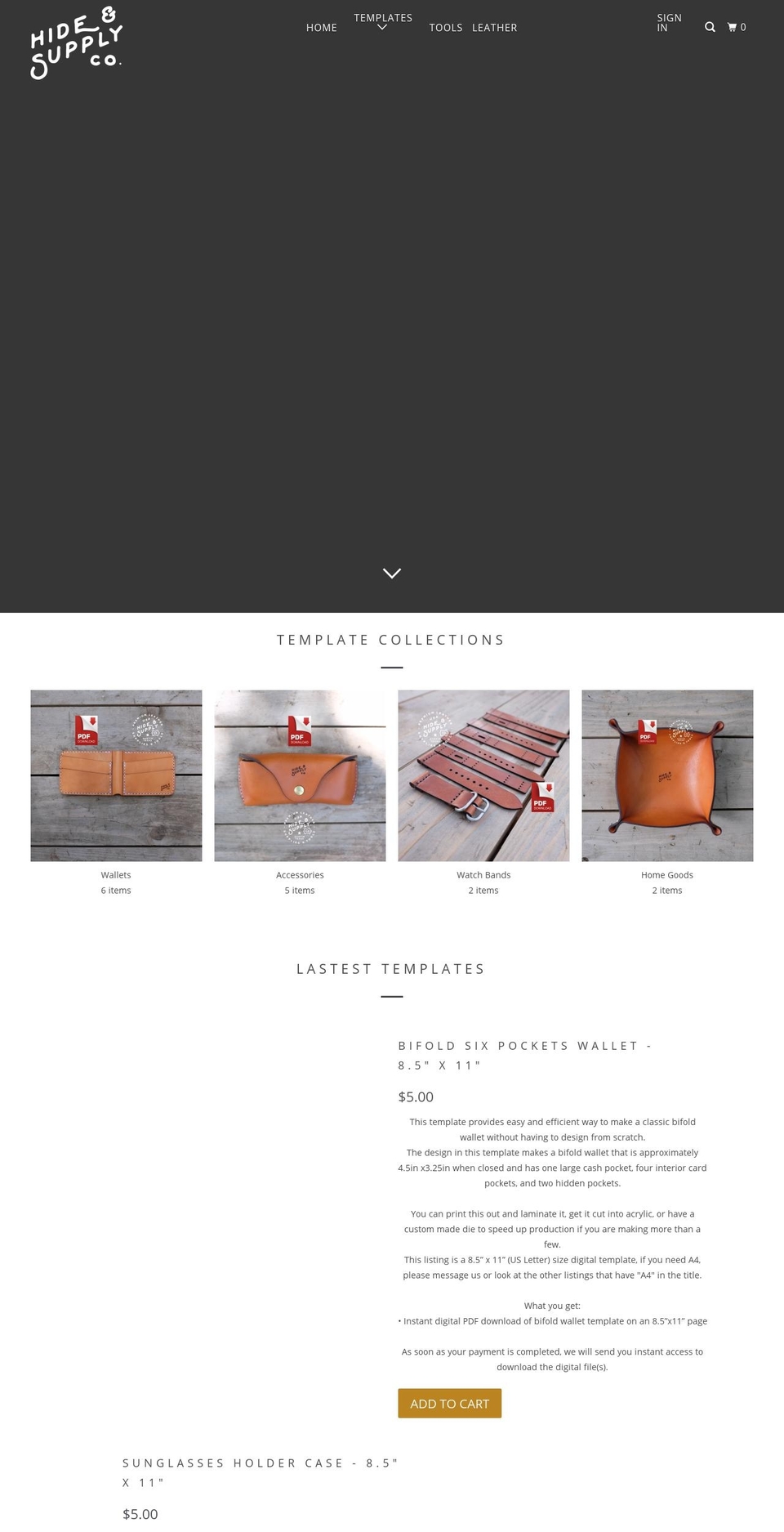 hideandsupply.com shopify website screenshot