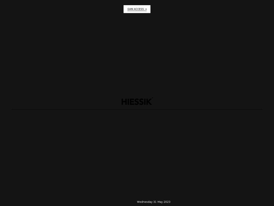 hiessik.com — Shopify storefront screenshot
