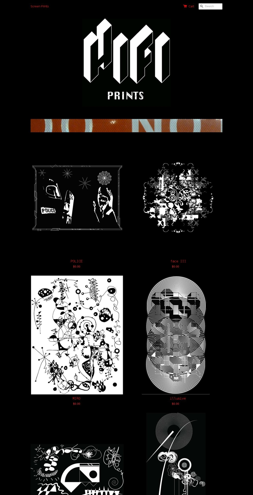 hifiprints.com shopify website screenshot