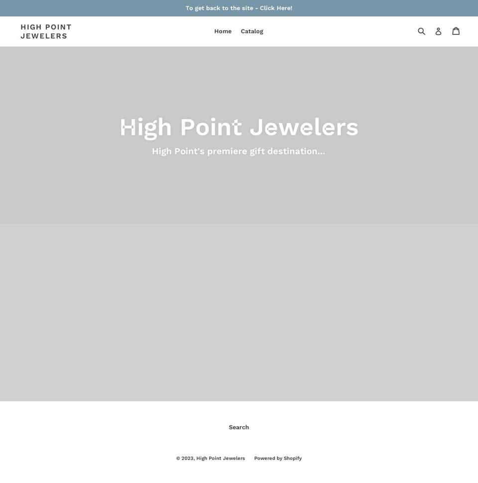 high-point-jewelers.myshopify.com shopify website screenshot