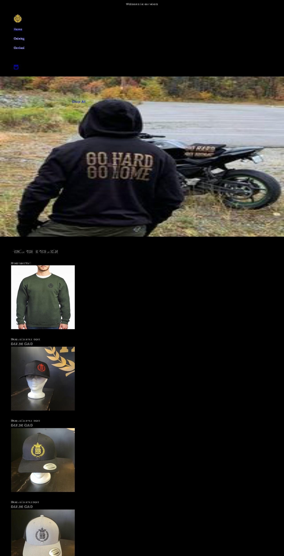 highballer.ca shopify website screenshot