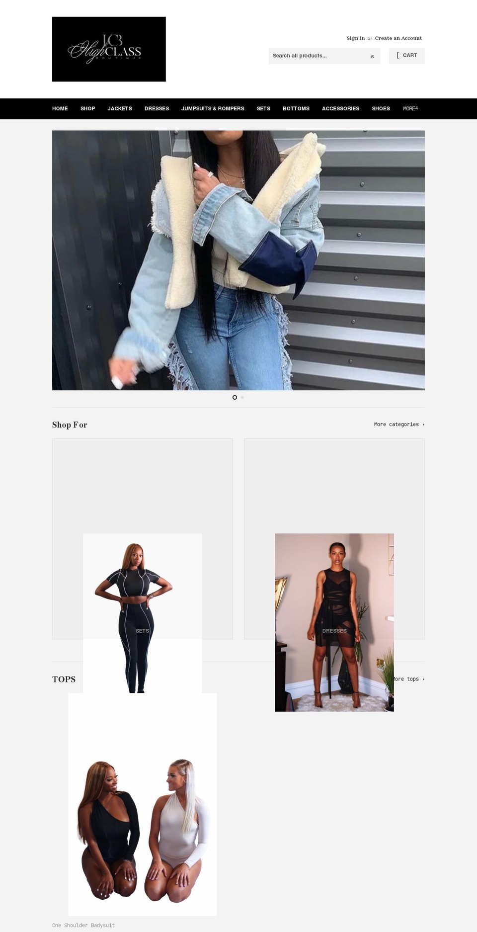 highclass-boutique-llc.myshopify.com shopify website screenshot
