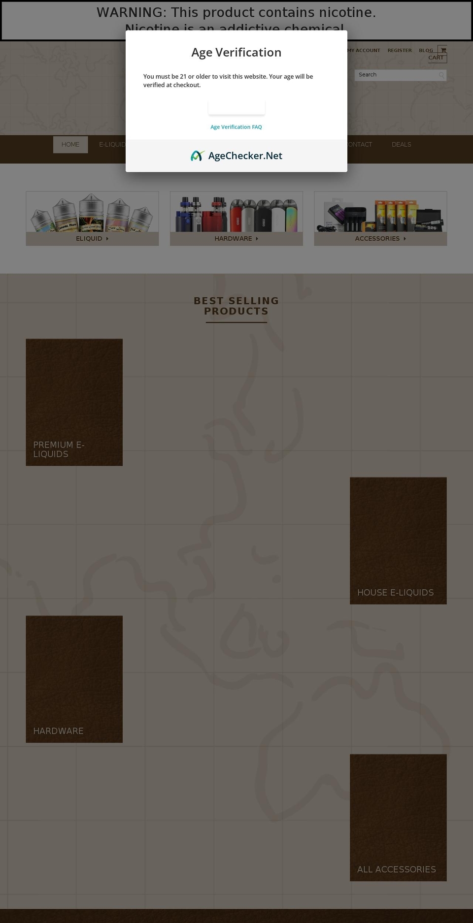 highclassvapeco.com shopify website screenshot