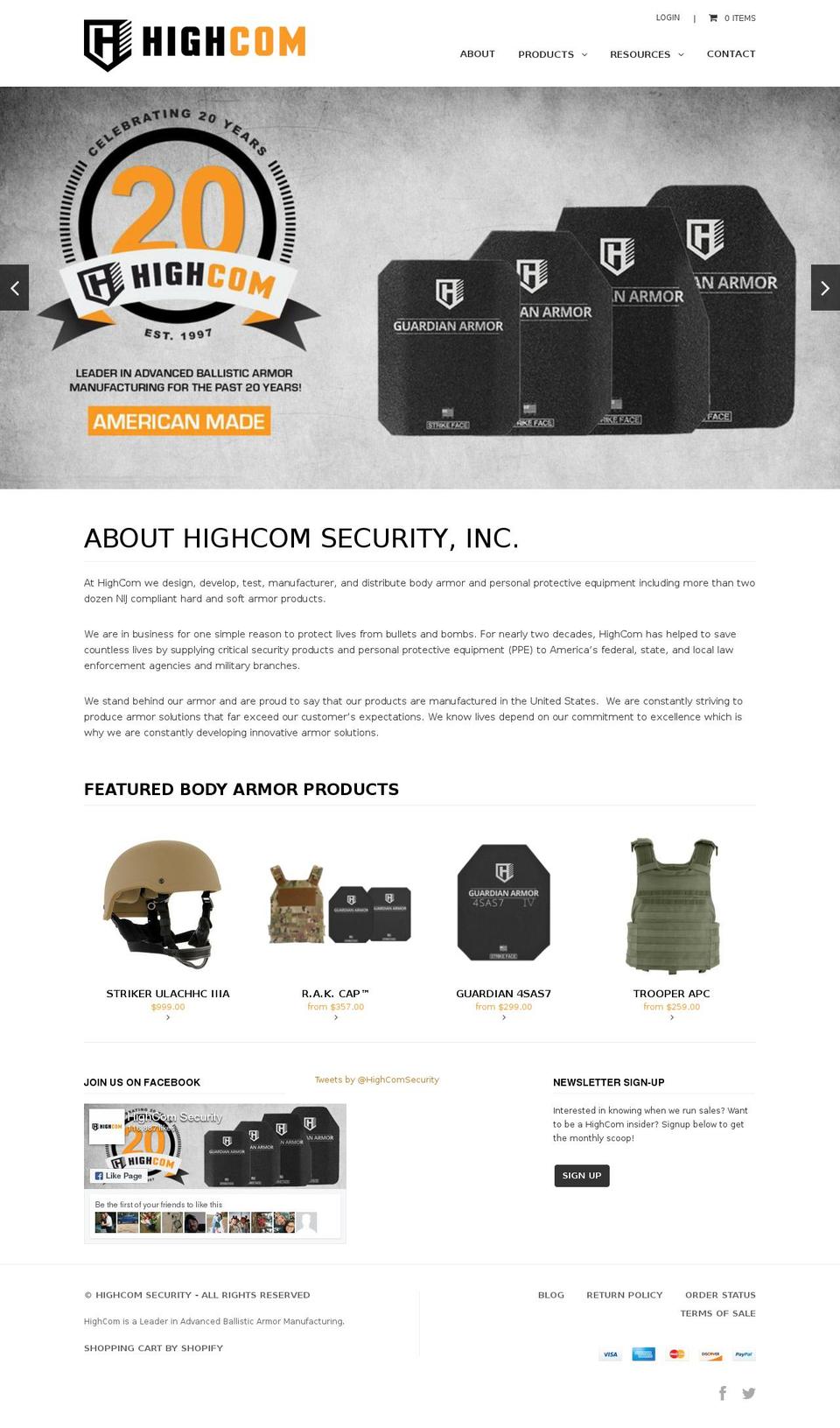 Current Theme  - Q\u0026A Creative - Live Shopify theme site example highcomsecurity.com