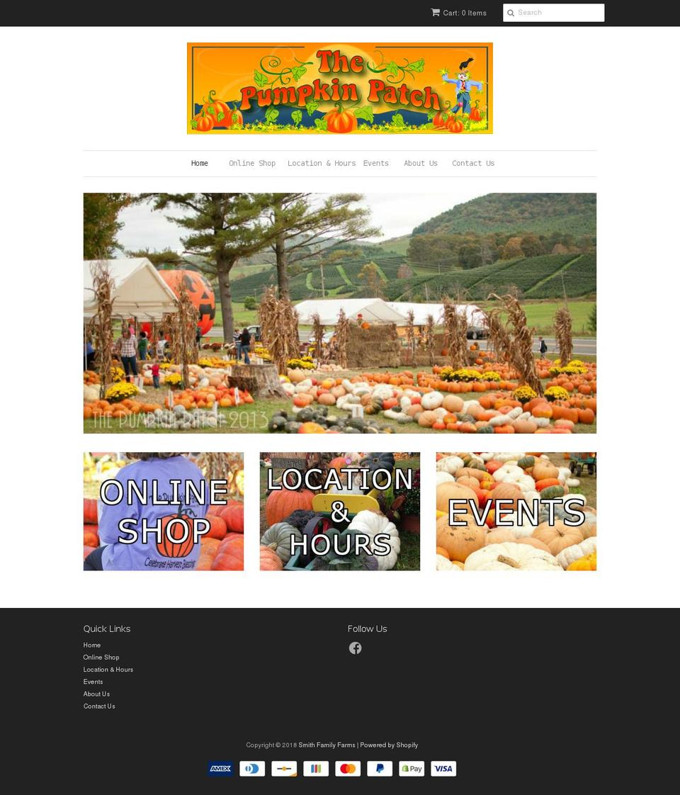 highcountrypumpkins.com shopify website screenshot