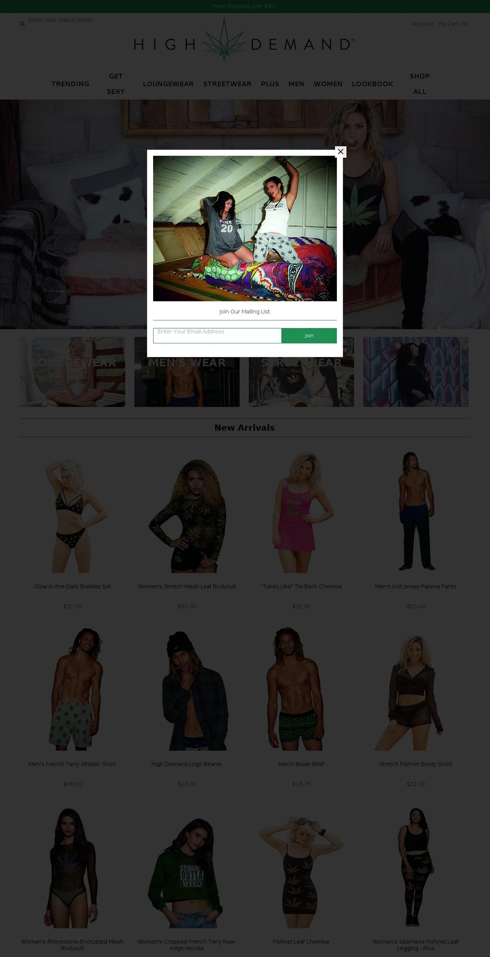 highdemandla.com shopify website screenshot